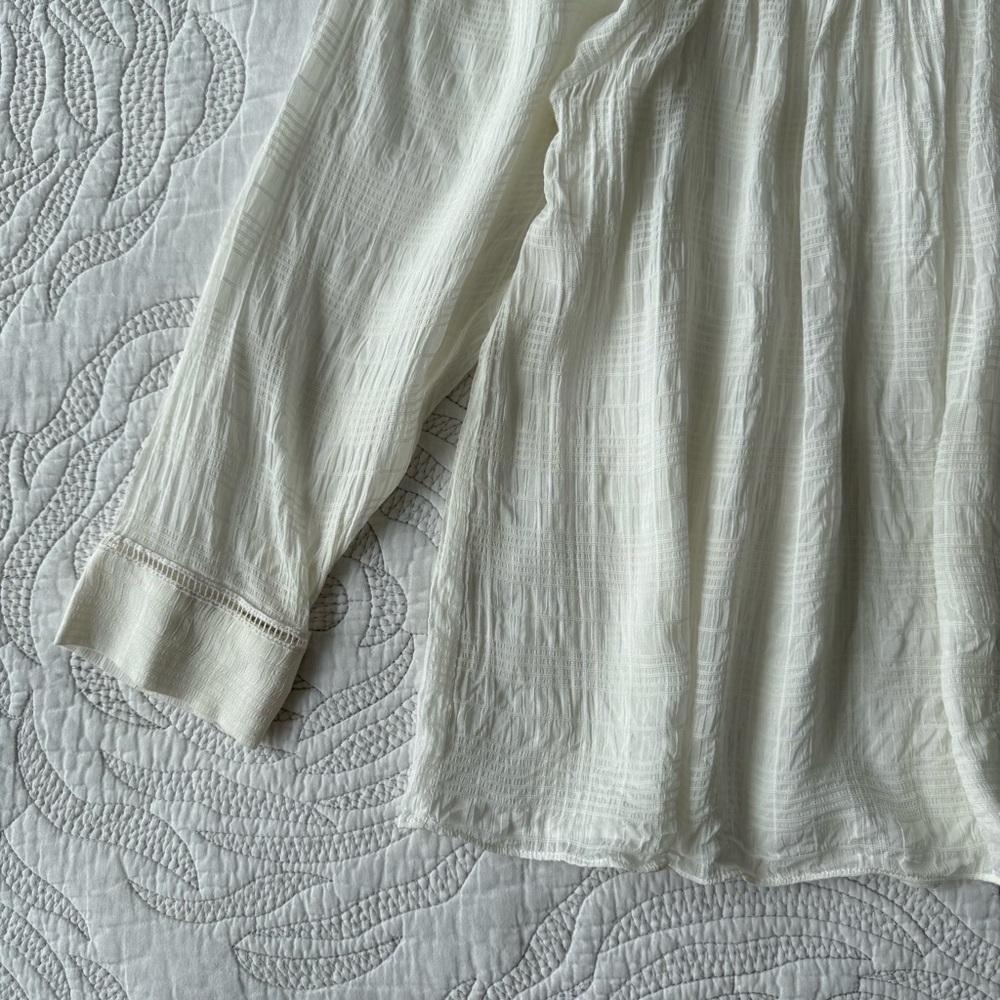 Reiss - Marcia Ladder Interest Blouse - White View 5